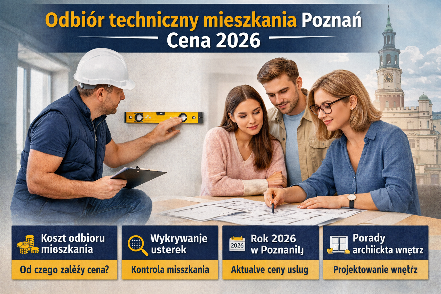 Read more about the article Odbiór techniczny mieszkania Poznań – cena 2026 i od czego zależy koszt usługi?